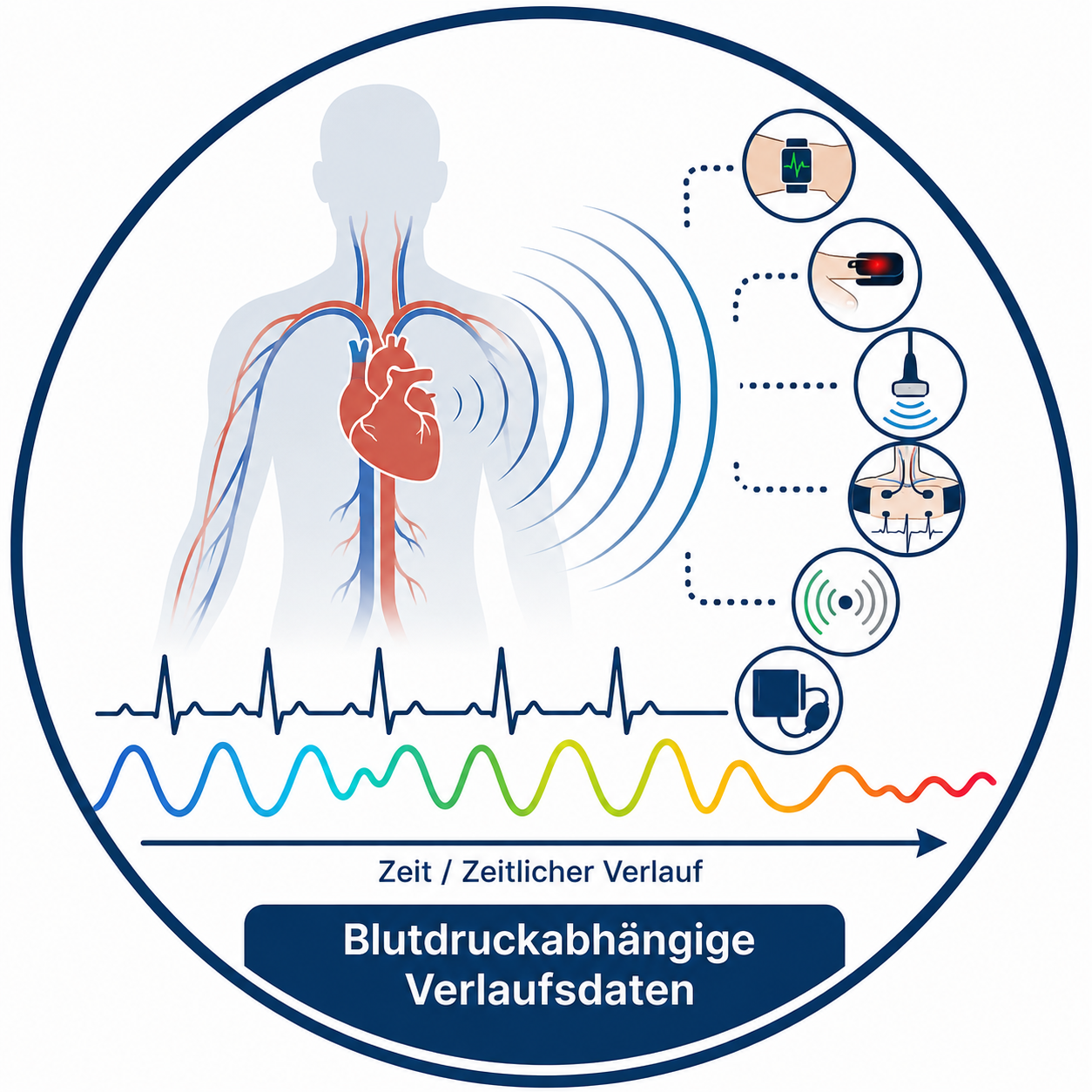 Was sind blutdruckabhängige Verlaufsdaten?